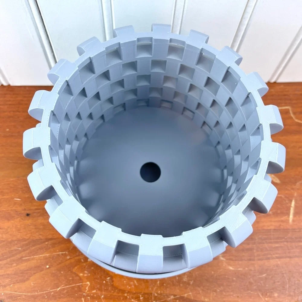 The Sinol Orchid Planter Pot with Drainage Tray, Modern Unique